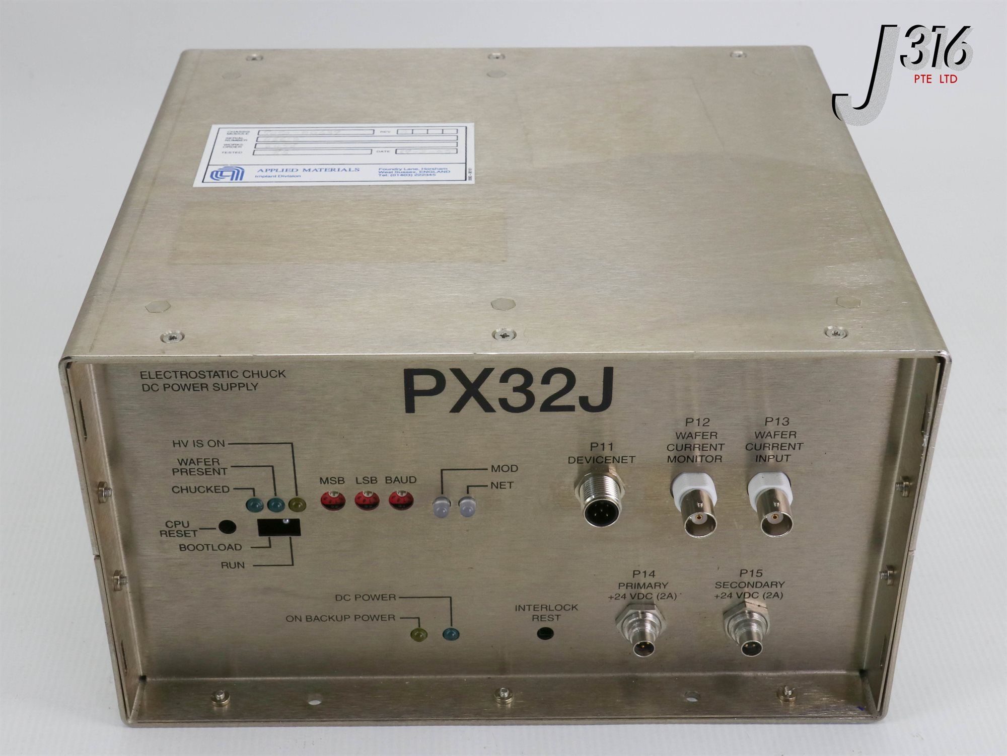 24946 APPLIED MATERIALS PX32J ELECTROSTATIC CHUCK DC POWER SUPPLY